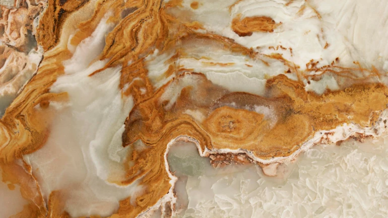 Premium white onyx marble surface for luxury interiors