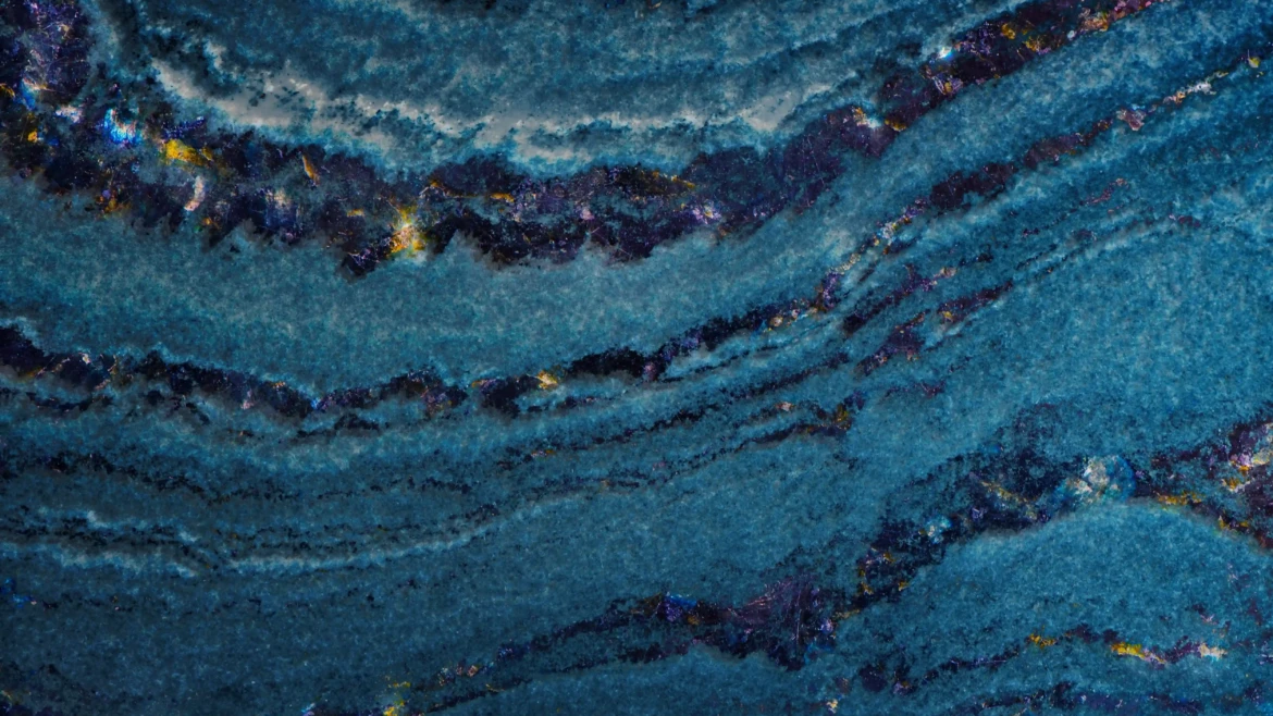 Elegant blue wave marble with natural flowing patterns for premium interiors